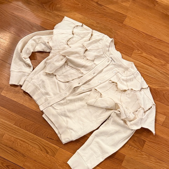 New Free People Fluttercape Sweatshirt Size M - Picture 5 of 7